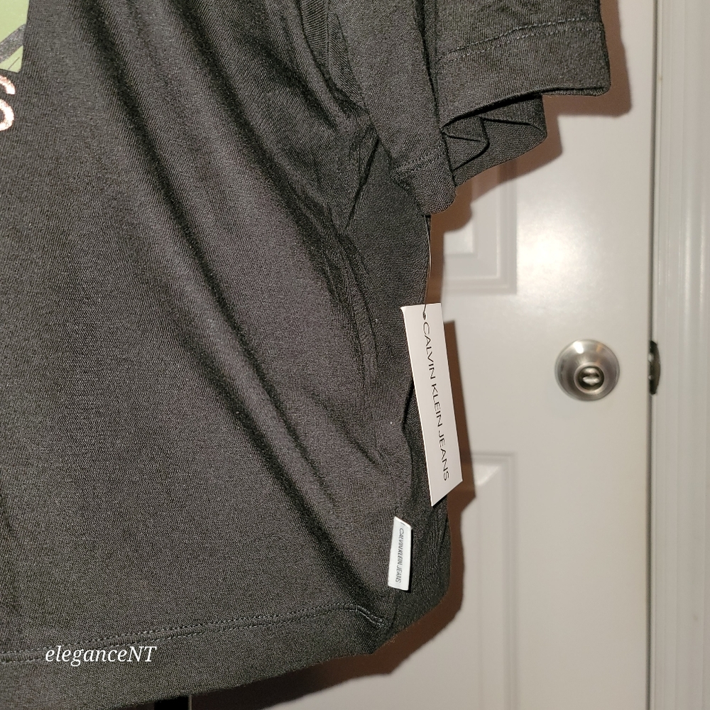 Calvin Klein Jeans Black s/s shirt Sz: XL NWT - Picture 4 of 6